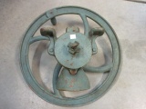 Vintage Painted Cast Iron Grinder