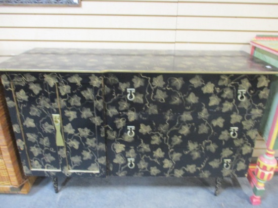 Basic-Witz Ftr. Co. Painted 1 Door/3 Drawer Dresser