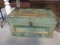 Antique Painted Solid Oak Tool Chest with Drawers