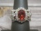 14k White Gold Citrine and Diamond Ring- Appraised at $1,750!