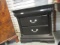 Small Painted Black 1 over 2 Chest