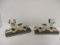 Pair of Staffordshire Style Dog Bookend Figurines