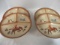 Four 1950s Western Enamelware Divided Plates