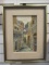 Artist Signed Village Scene Artwork