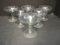 Six Fostoria Smoke Glass Champagne/Sherbet