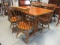 Hitchcock Trestle Table and Four Spindle Back Side Chairs