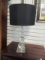 Faceted Stacked Orb Lucite Table Lamp