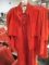 Pia Rucci Red Suede Jacket and Skirt