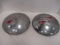 Pair of Vintage Chevrolet Center Baby Moon Lug Covers