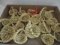 Lot of 19 Miniature Sweet Grass Baskets