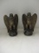 Pair of Vintage Philadelphia Mfg. Metal Eagle Bookends