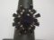 14k Gold Amethyst and Sapphire Baguette Ring