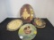 4 Vintage Memorial Photos on Tin Frames
