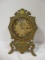 Late 1800s Waterbury Clock Co. Ornate Brass Table Clock