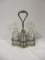 Victorian Wallace Bros. Silver Co. Silverplated Caster Set