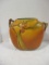 Vintage 1930s Roseville Brown Pinecone Pillow Vase