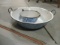 Vintage Enamel Spongeware Dish Pan and Pot