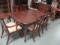 Mahogany Dining Table, Leaves, Arm Chairs and Side Chairs