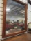 Old Cherry Wood Frame Beveled Mirror