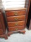 Vintage Mahogany 4-Drawer Nightstand