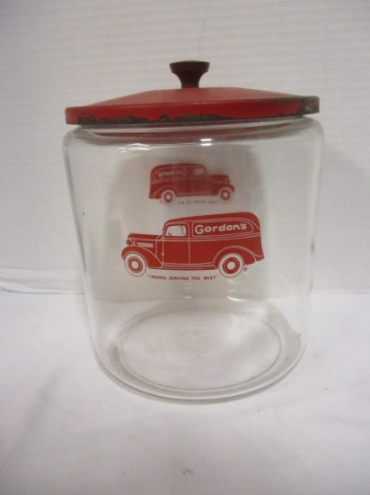 Vintage "Gordon's" General Store Countertop Jar