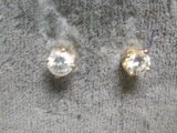 14k Gold Diamond Solitaire Earrings- Appraised at $2,250!