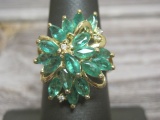 14k Gold Emerald and Diamond Ring- Appraised at $1,450!