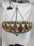 Berry Cluster Design Stained Glass Style Chandelier