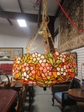Tiffany Style Stained Glass 3-Bulb Pendant Chandelier