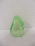 Vintage Green Slag Glass 