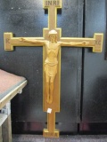 Hand Carved Wooden Divinity Crucifix