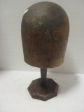 Antique Wooden Milliners Hat Block