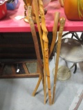 Five Live Edge Walking Sticks