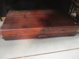 Vintage Cedar Under the Bed Blanket Bed w/ Wood Wheels