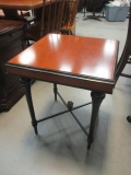 1990 The Bombay Co. 2 Tone Cross Base Side Table