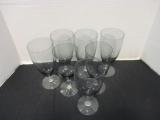 Fostoria Smoke Glass Goblets