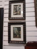 Two Framed European Village Scenes