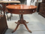 Mersman Mahogany Pedestal Drum Table