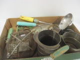 1950s Green Wood Handle Kitchen Utensils