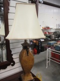 Sculpted Resin Urn Table Lamp