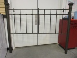 King Size Bronzed Metal Head Board