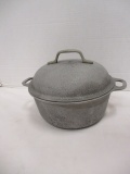 Vintage Silver Seal Cast Aluminum Dutch Oven