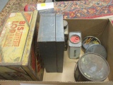 Grouping of Old Household Product Tins