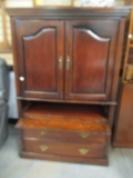 Traditional Wood Entertainment Center Armoire