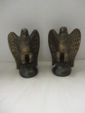 Pair of Vintage Philadelphia Mfg. Metal Eagle Bookends