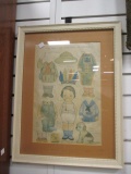 Framed and Matted 1924 