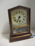 Antique Congress Clock Co. Pendulum Clock with Key
