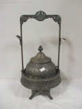 Victorian Quadruple Silverplate Mechanical Butter Dish