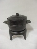 Cast Iron Bean Pot with Warming Stand