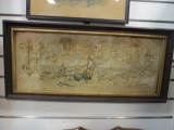 Framed Victorian Perforated/Punched Paper Embroidery